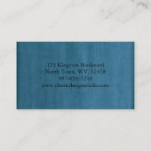 Navy Blue Visitekaartjes (Achterkant)