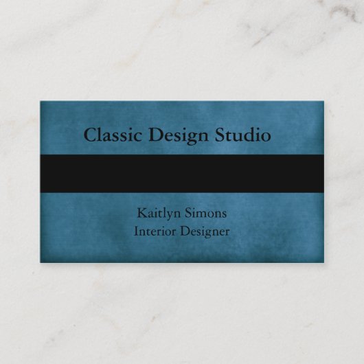 Navy Blue Visitekaartjes (Voorkant)