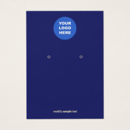 Navy Blue Voeg je Logo-oorscherm toe Visitekaartje