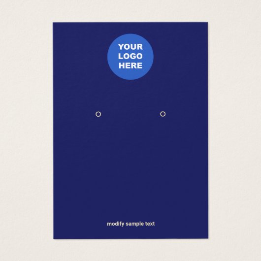 Navy Blue Voeg je Logo-oorscherm toe Visitekaartje (Voorkant)