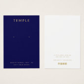 Navy Blue Voeg je Logo-verkenningskaart toe Visitekaartje (Voorkant /achterkant)