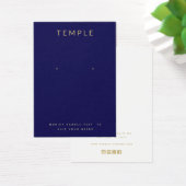 Navy Blue Voeg je Logo-verkenningskaart toe Visitekaartje (Bureau)