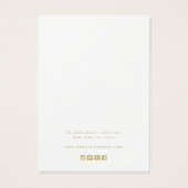 Navy Blue Voeg je Logo-verkenningskaart toe Visitekaartje (Achterkant)