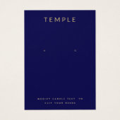 Navy Blue Voeg je Logo-verkenningskaart toe Visitekaartje (Voorkant)