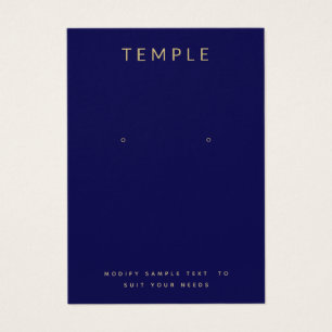 Navy Blue Voeg je Logo-verkenningskaart toe Visitekaartje