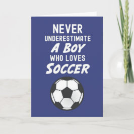 Navy Blue Voetbal Kaarten voor Kids Boy Sports Mod