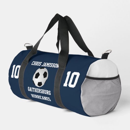 Navy Blue Voetbal Team Coach Speler Plunjezak (Rechterhoek)