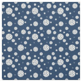 Navy Blue Volleyball Chevron Patterned Stof (Swatch)