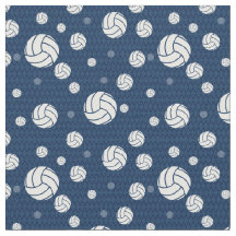 Navy Blue Volleyball Chevron Patterned