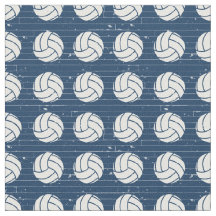 Navy Blue Volleyball Wood Floor Patterned