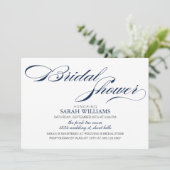 Navy Blue Vrijgezellenfeest Kaart (Staand voorkant)