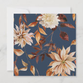 Navy Blue Vrijgezellenfeest Kaart (Achterkant)