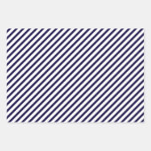 Navy Blue Vrolijk Kerst Mix Inpakpapier Vel (Voorkant 3)