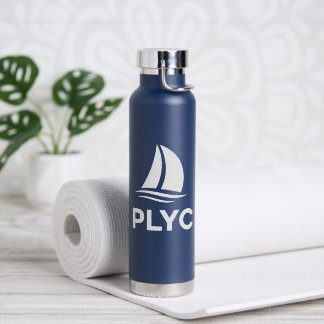 Navy Blue Water Bottle with PLYC Logo Waterfles