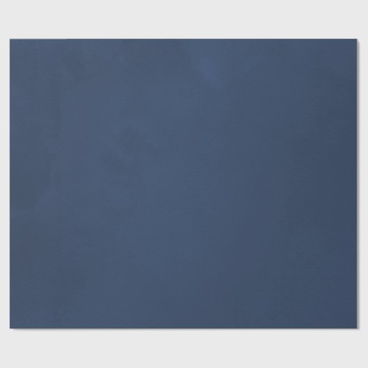 Navy Blue Waterverf Cadeaupapier (Vlak)