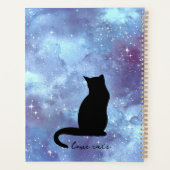 Navy Blue Waterverf Galaxy Meisje  Planner (Achterkant)