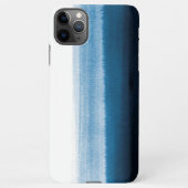 Navy Blue Waterverf Ombre iPhone Hoesje (Achterkant)