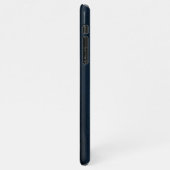 Navy Blue Waterverf Ombre iPhone Hoesje (Linkerkant)