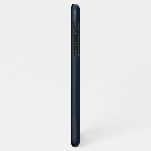 Navy Blue Waterverf Ombre iPhone Hoesje (Linkerkant)