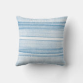 Navy Blue Waterverf Ombre Sierkussen (Achterkant)