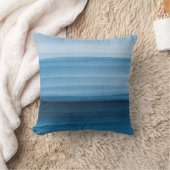 Navy Blue Waterverf Ombre Sierkussen (Deken)