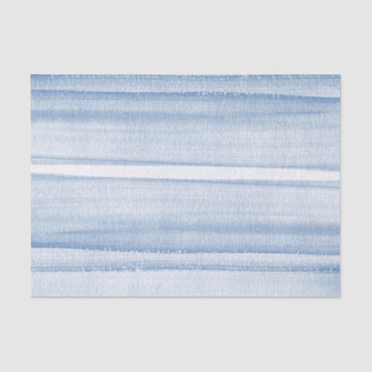 Navy Blue Waterverf Ombre Tissue Paper Tissuepapier (Voorkant)