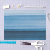 Navy Blue Waterverf Ombre Tissue Paper Tissuepapier (Craft)