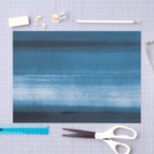 Navy Blue Waterverf Ombre Tissue Paper Tissuepapier (Craft)