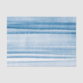 Navy Blue Waterverf Ombre Tissue Paper Tissuepapier (Voorkant)