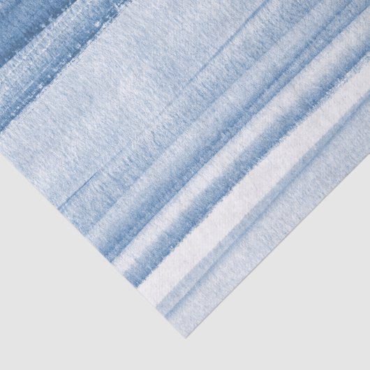 Navy Blue Waterverf Ombre Tissue Paper Tissuepapier (Detail)