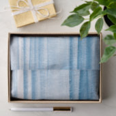 Navy Blue Waterverf Ombre Tissue Paper Tissuepapier (Geschenk)