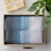 Navy Blue Waterverf Ombre Tissuepapier (Geschenk)