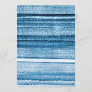 Navy Blue Waterverf Ombre Uitnodiging