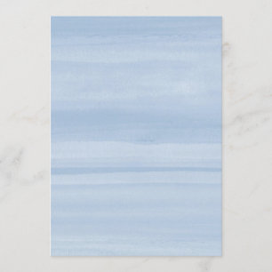 Navy Blue Waterverf Ombre Uitnodiging