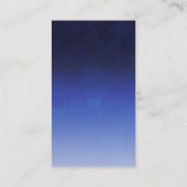 Navy blue waterverf ombre yoga visitekaartje (Achterkant)