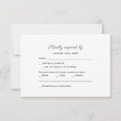 Navy Blue Waterverf Splashes Gold Spletters RSVP Kaartje (Achterkant)