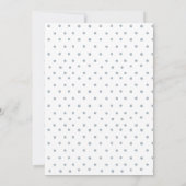 Navy Blue Waterverf Swan Baby shower Invitation Kaart (Achterkant)