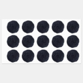 Navy Blue Wax Seal Initialen Bruiloft Monogram Labels (Vel)