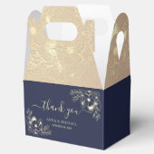 Navy Blue Wedding Bedankt Bedankdoosjes (Geopend)