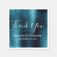 Navy Blue Wedding Bedankt