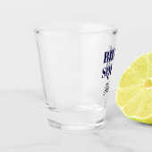 Navy Blue Wedding Bride Squad Personalized Shot Glas (Links)