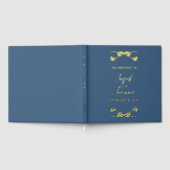 Navy Blue Wedding Gastenboek (Volledig)