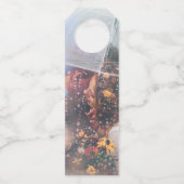 Navy Blue Wedding Welcome Bottle Hanger Label (Achterkant)