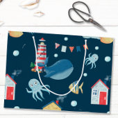 Navy Blue Whale Groot Cadeauzakje