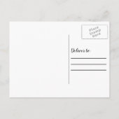 Navy Blue White 3 Aankondiging Afstuderen foto's (Achterkant)