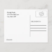 Navy Blue White Afstuderen Save the Date Aankondigingskaart (Achterkant)