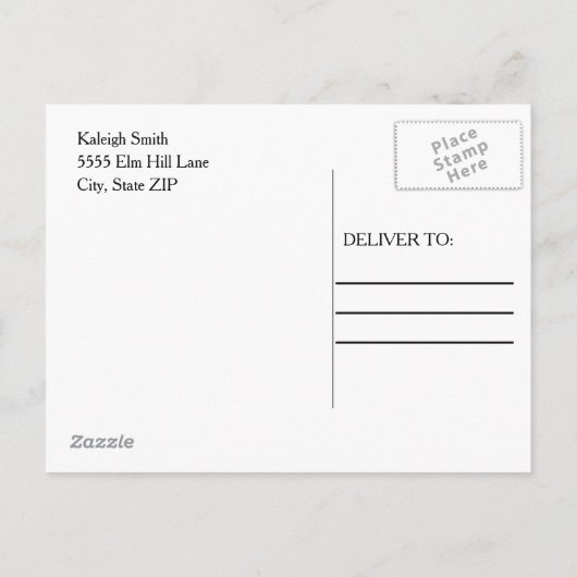 Navy Blue White Afstuderen Save the Date Aankondigingskaart (Achterkant)