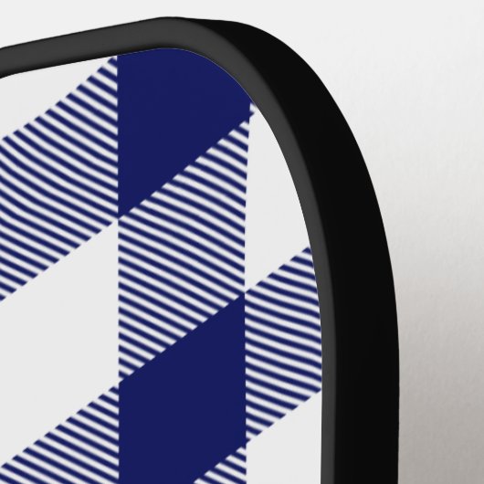 Navy Blue White Circle Monogram Whisky DIY BG Pickleball Paddle (Links Detail)