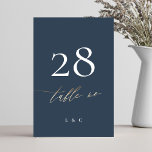 Navy Blue White Elegant Gold Classic Weddenschap Kaart<br><div class="desc">Deze kaart maakt deel uit van een groot collectie - klik hieronder of vraag me om informatie *het detail is faux gold en geen echte folie</div>