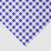 Navy Blue White Gingham Pattern Tissuepapier (Detail)